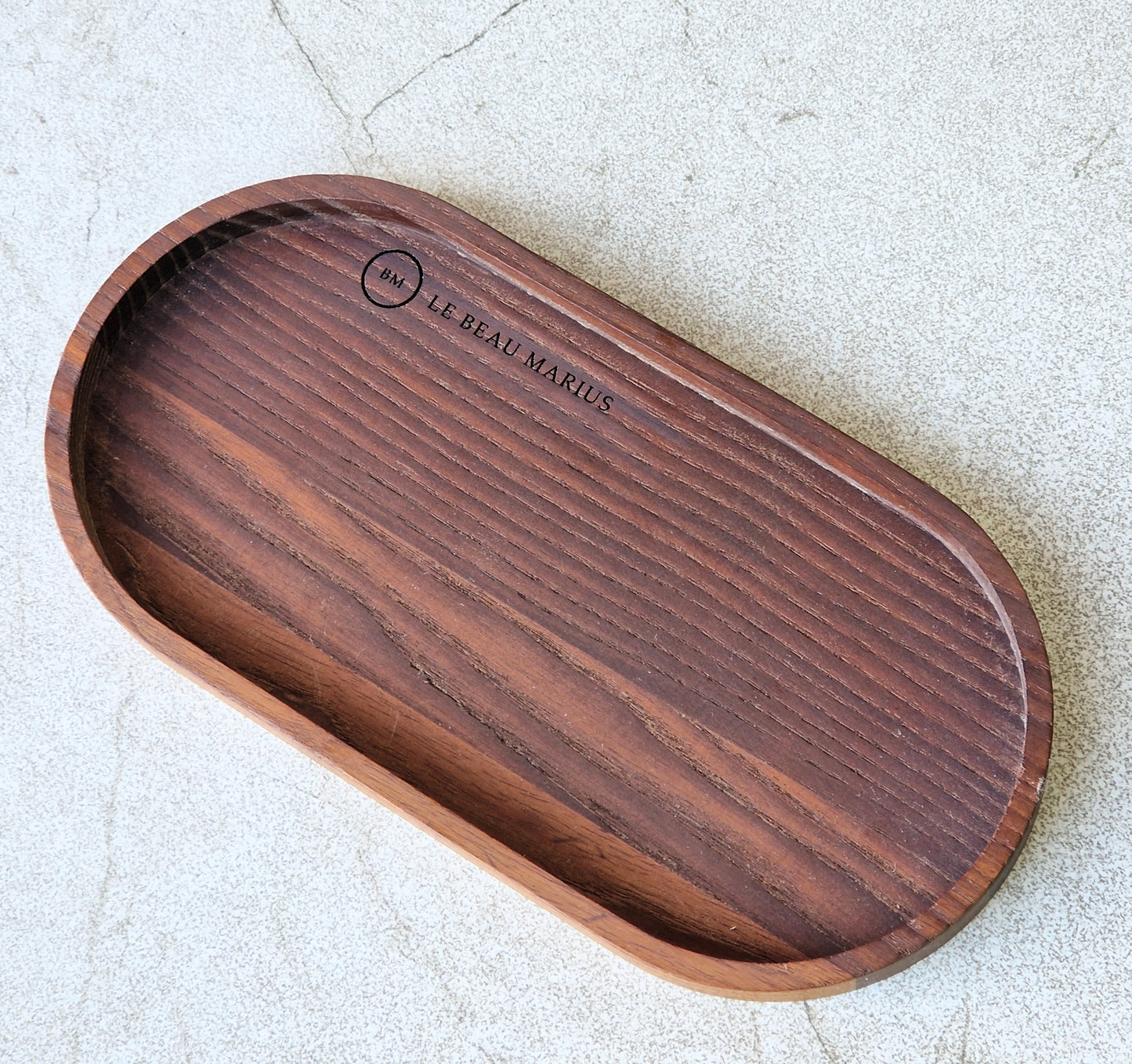 Plateau de service en frêne thermo-traité 20×10cm – Café, dessert, présentation gourmande